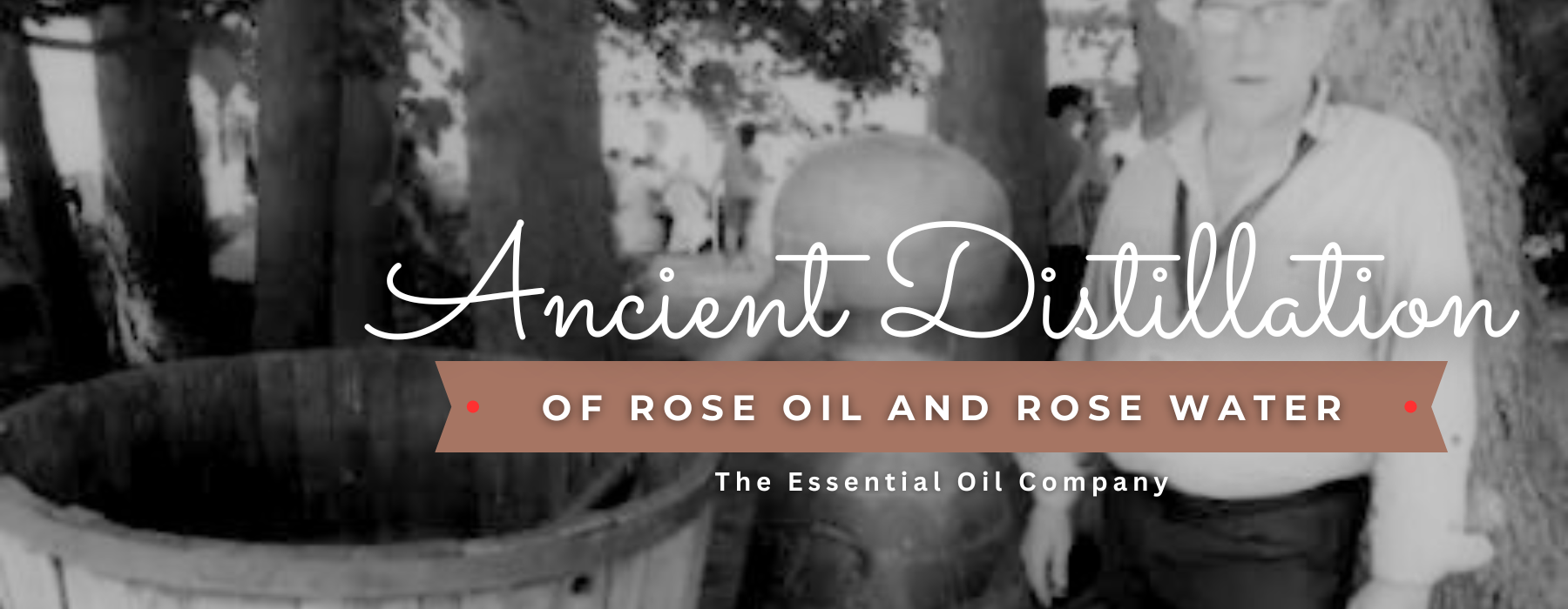Ancient distillation system for rose oil essential oil