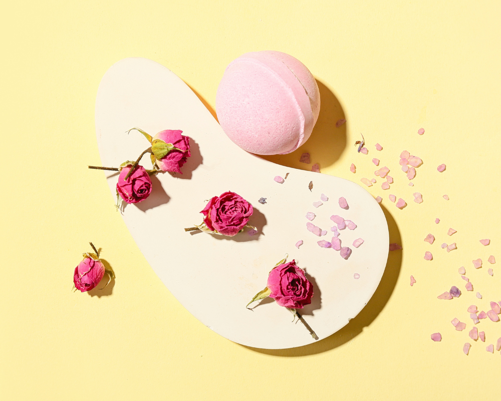 Rose & Shea Calming Bath Bomb Recipe for Self-Care
