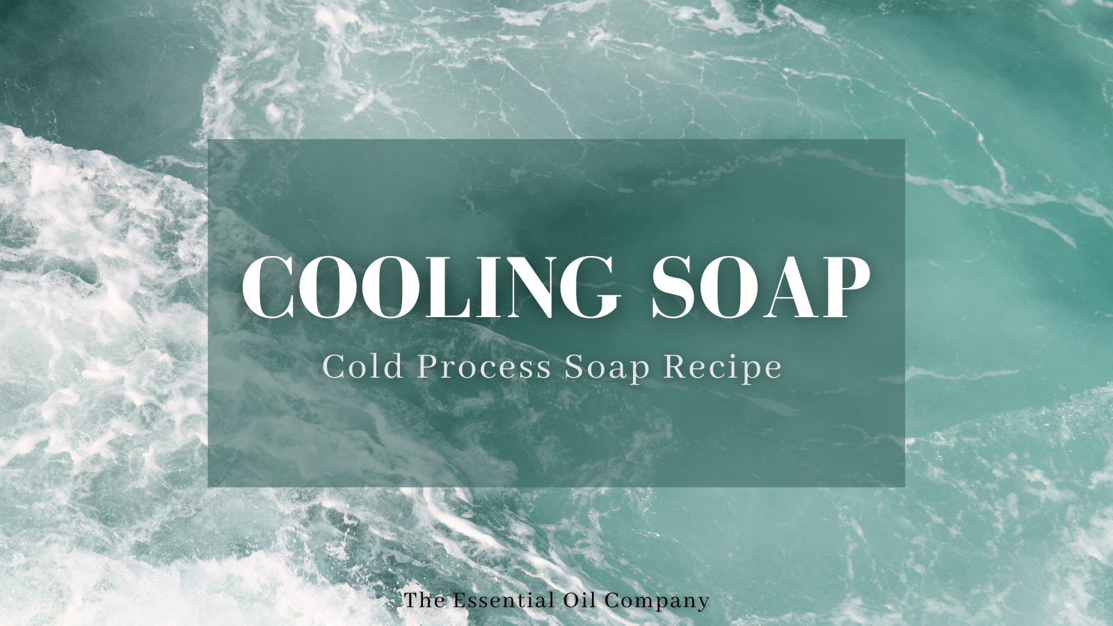 Cooling Soap cold process soap recipe