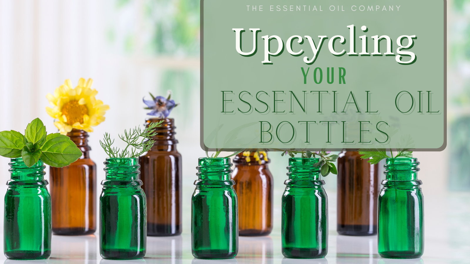 Upcycling your essential oil bottles