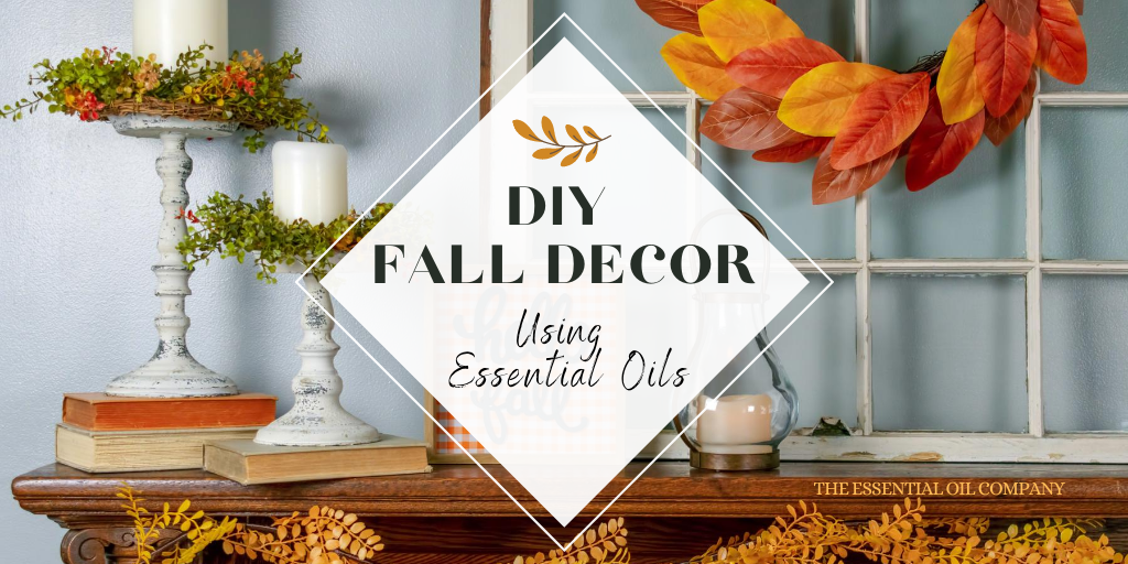 Fall decor using essential oils