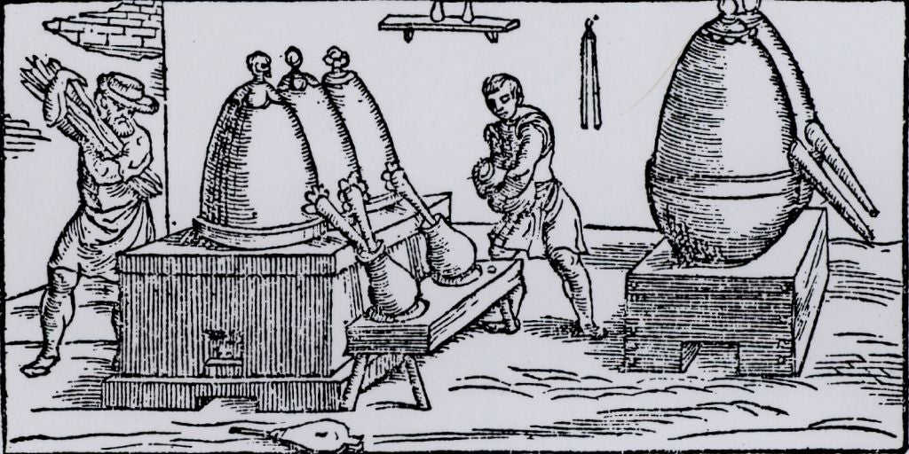 Ancient distillation equipment for making essential oils