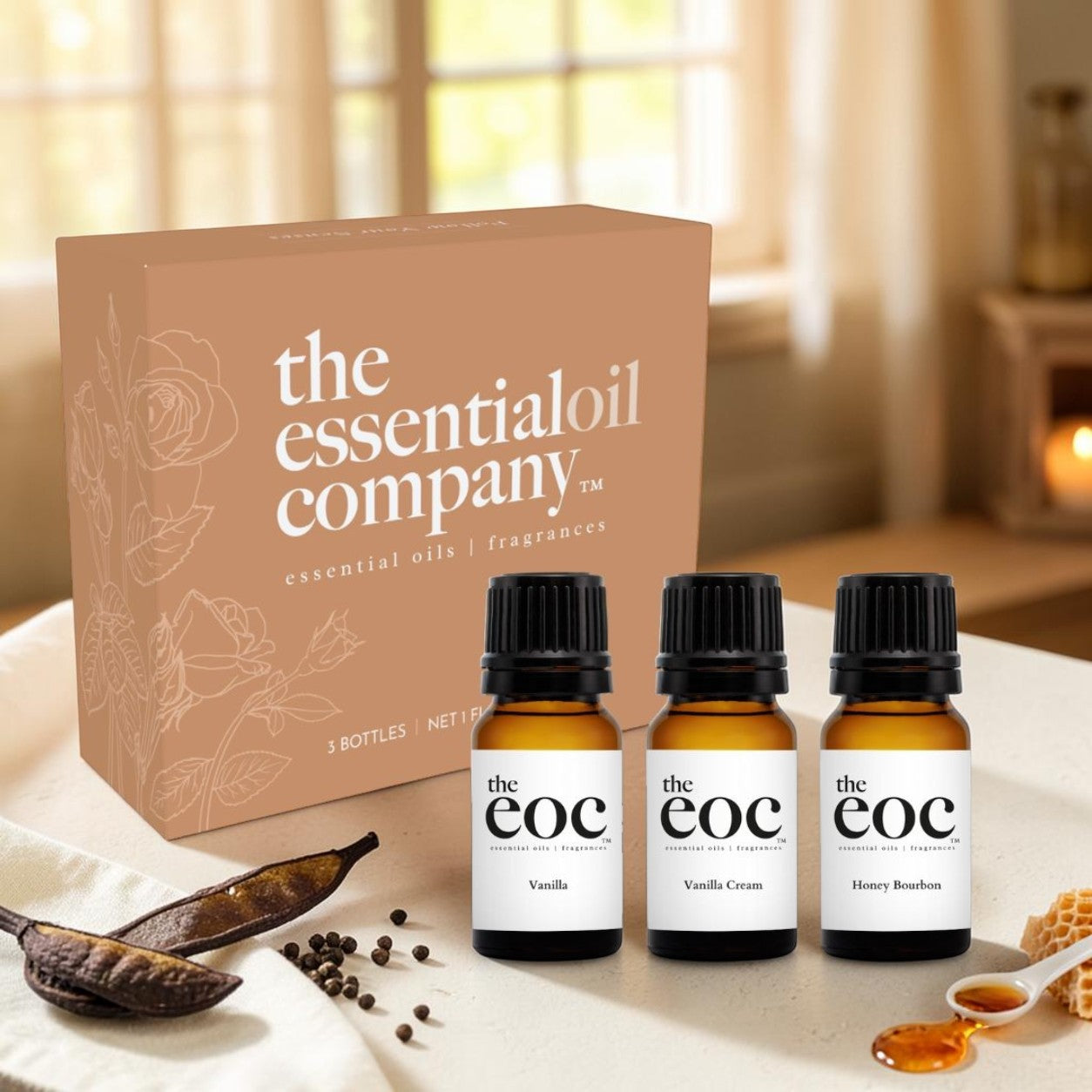 Cozy Home Fragrance Oil Set – 3 Bottle