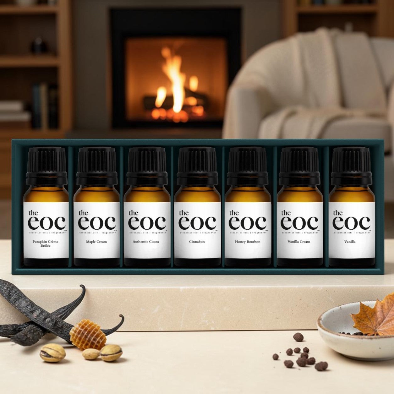 Cozy Home Fragrance Oil Set – 7 Bottle