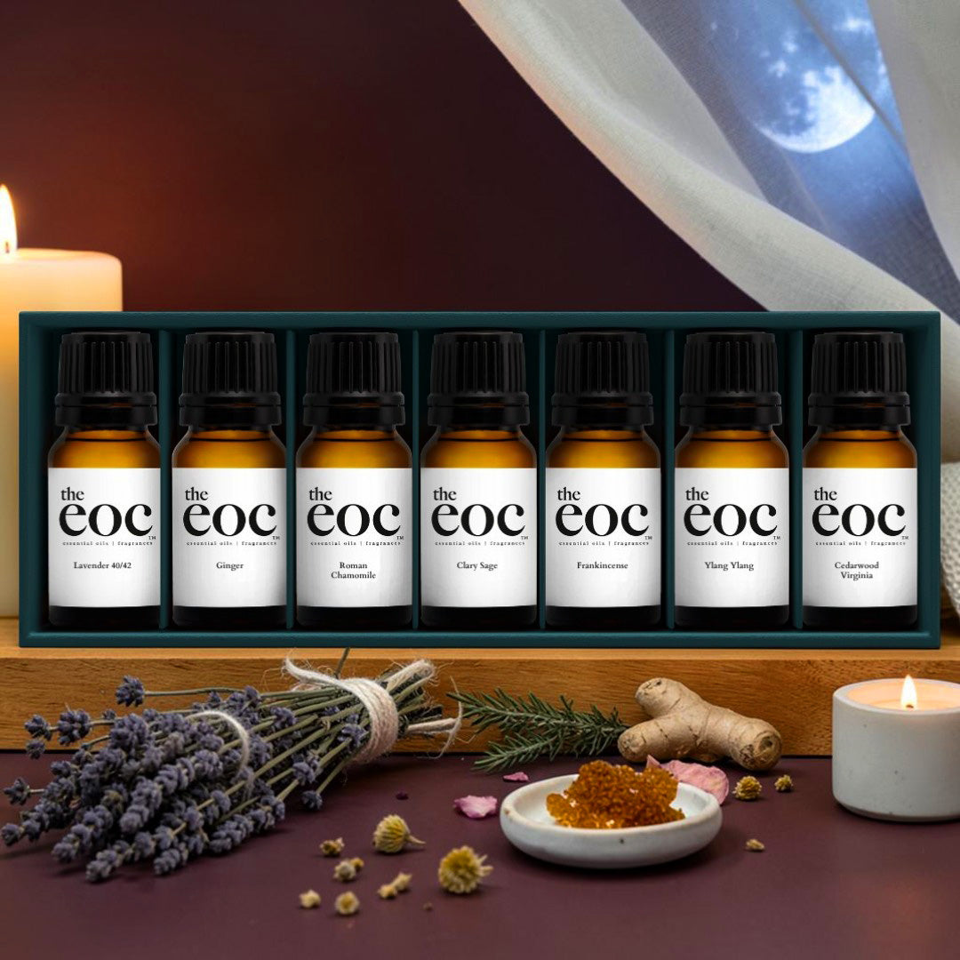 Evening Wind-Down Essential Oil Set – 7 Bottle