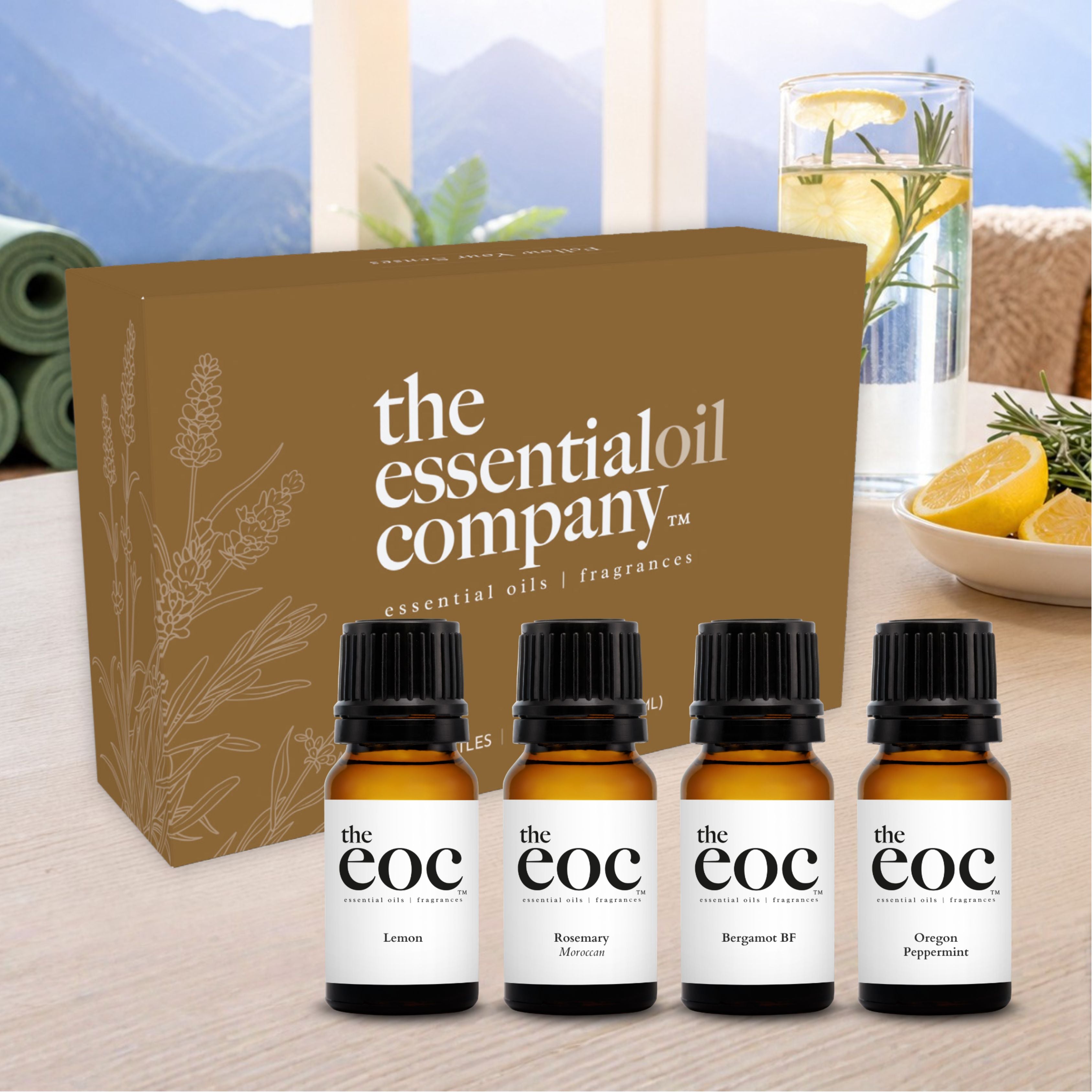 Focus & Flow Essential Oil Set – 4 Bottle