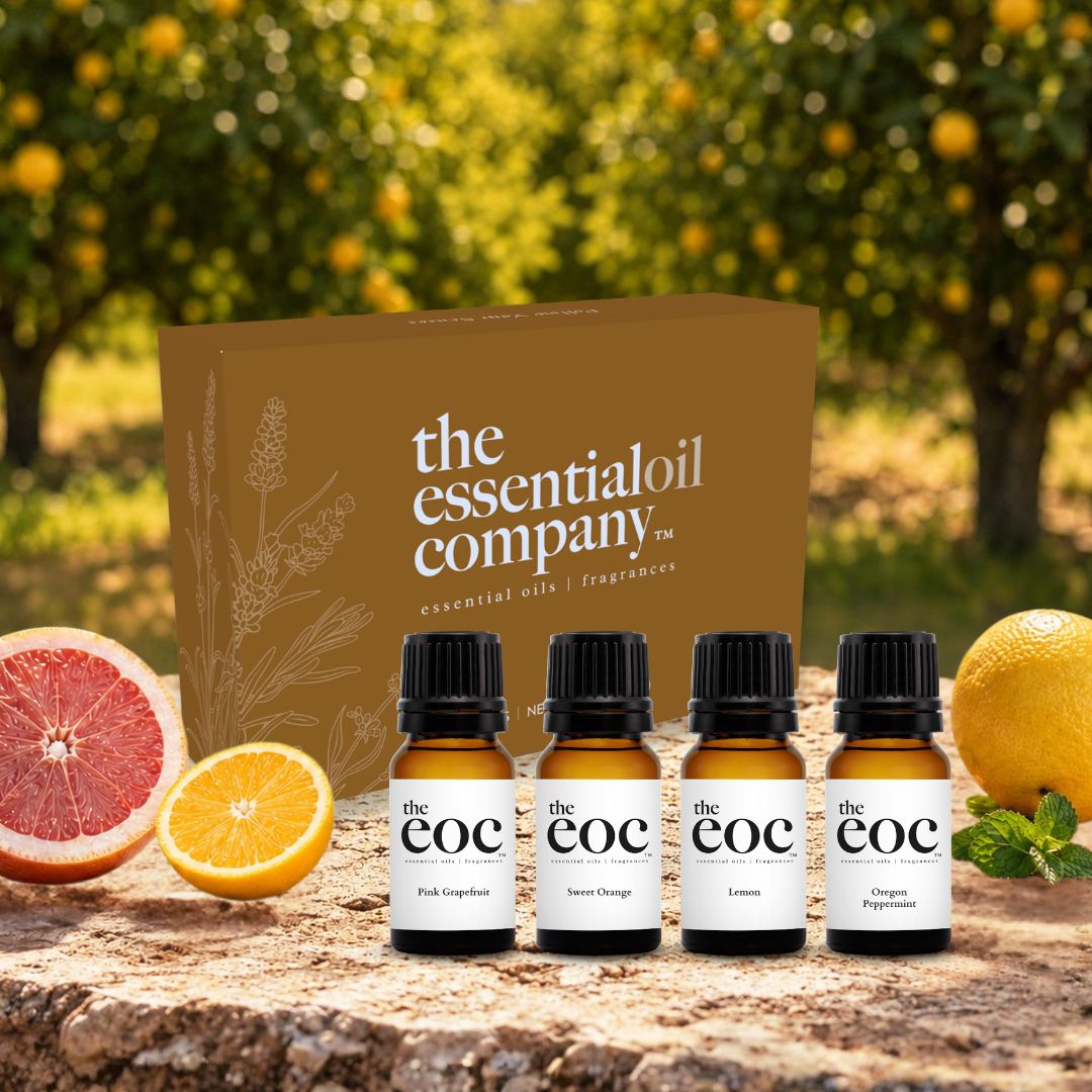 Uplift & Energize Aromatherapy Essential Oil Set – 4 Bottle