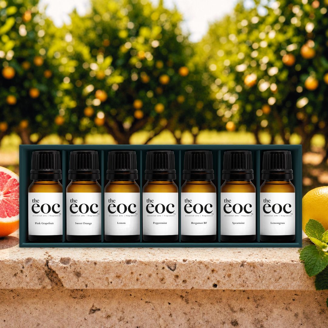 Uplift & Energize Aromatherapy Essential Oil Set – 7 Bottle