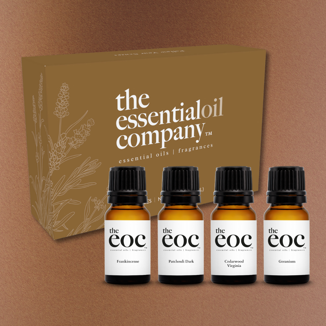 Comfort & Grounding Essential Oil Set – 4 Bottle