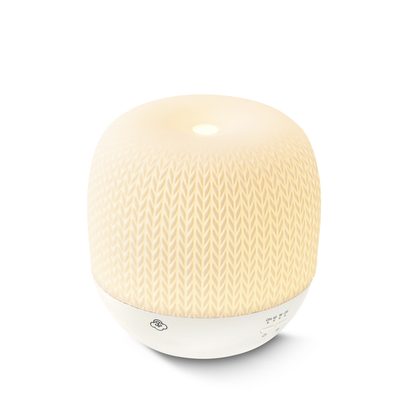Knit White Ceramic Ultrasonic Diffuser