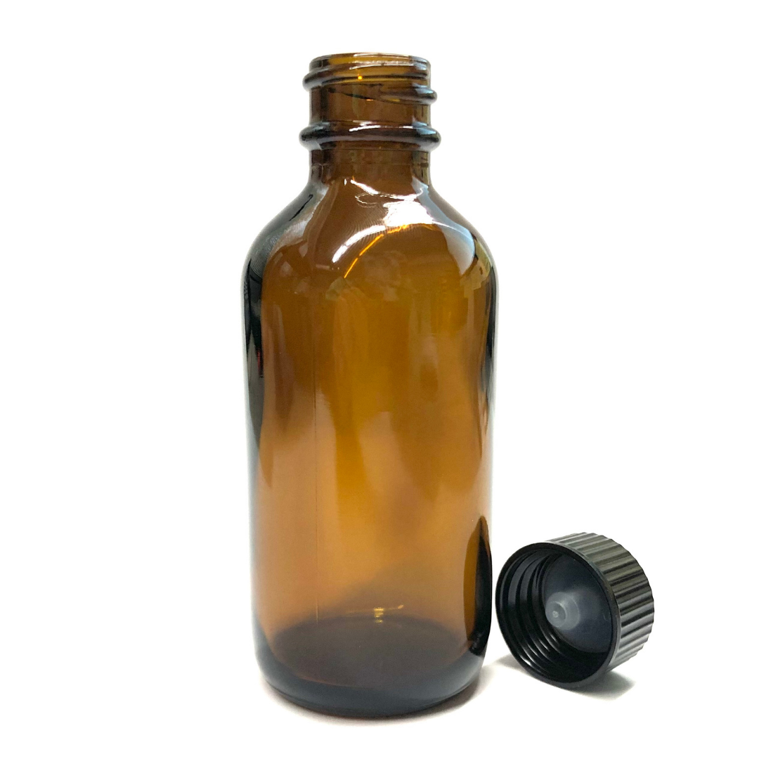 2oz Amber Bottle With Plain Cap